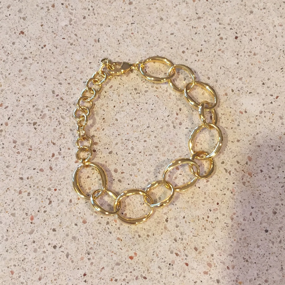 BaYou with Love 8 inch gold plated chain bracelet
